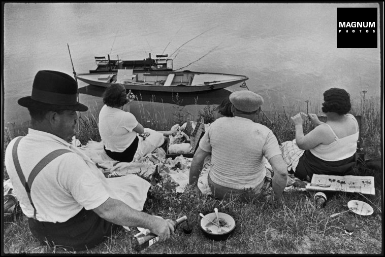 FRANCE. Sunday on the banks of the River Seine. 1938.